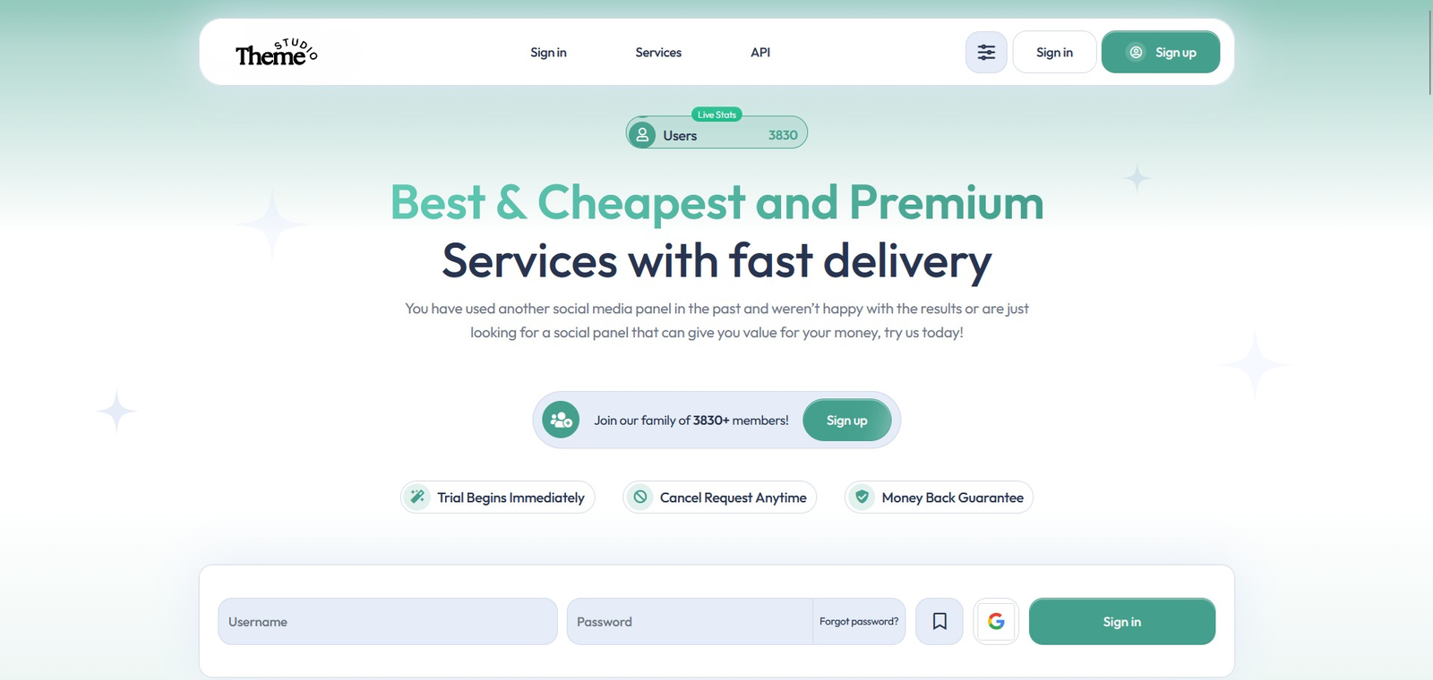 Mint – Perfect Panel Theme