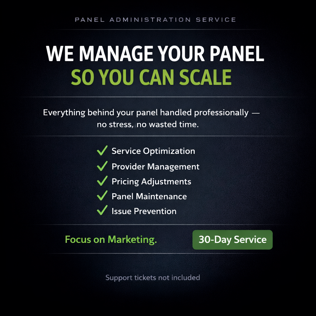 Panel Administration – 30 Day Plan