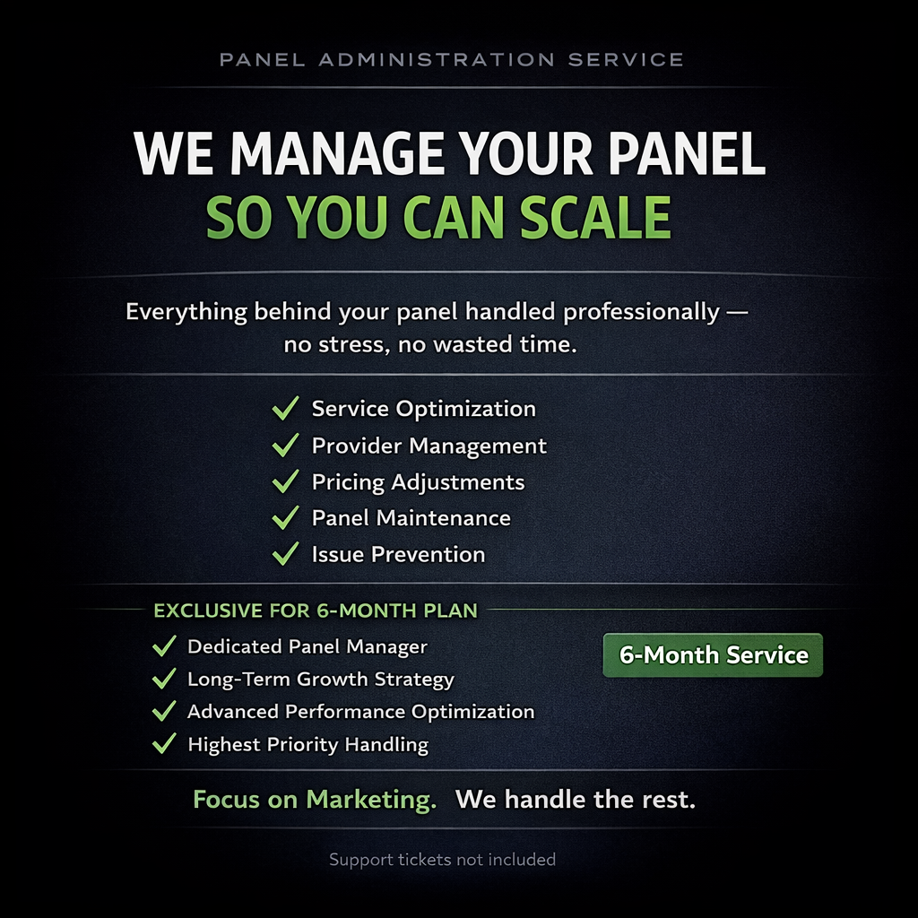 Panel Administration – 6 Month Plan (Best Value)
